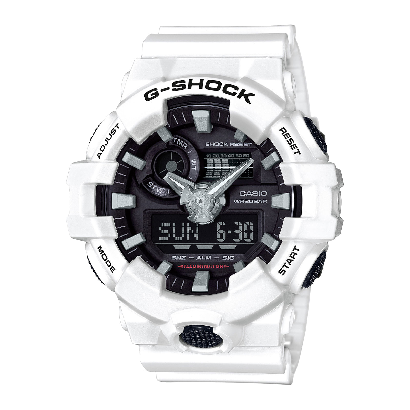 Reloj G-SHOCK GA-700-7A Resina Hombre Blanco - Btime