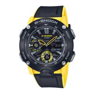 Casio GA2000-1A9 G-Shock Reloj Hombre Negro/Amarillo 2.016 in  Carbono/Resina, Amarillo/Negro, Digital