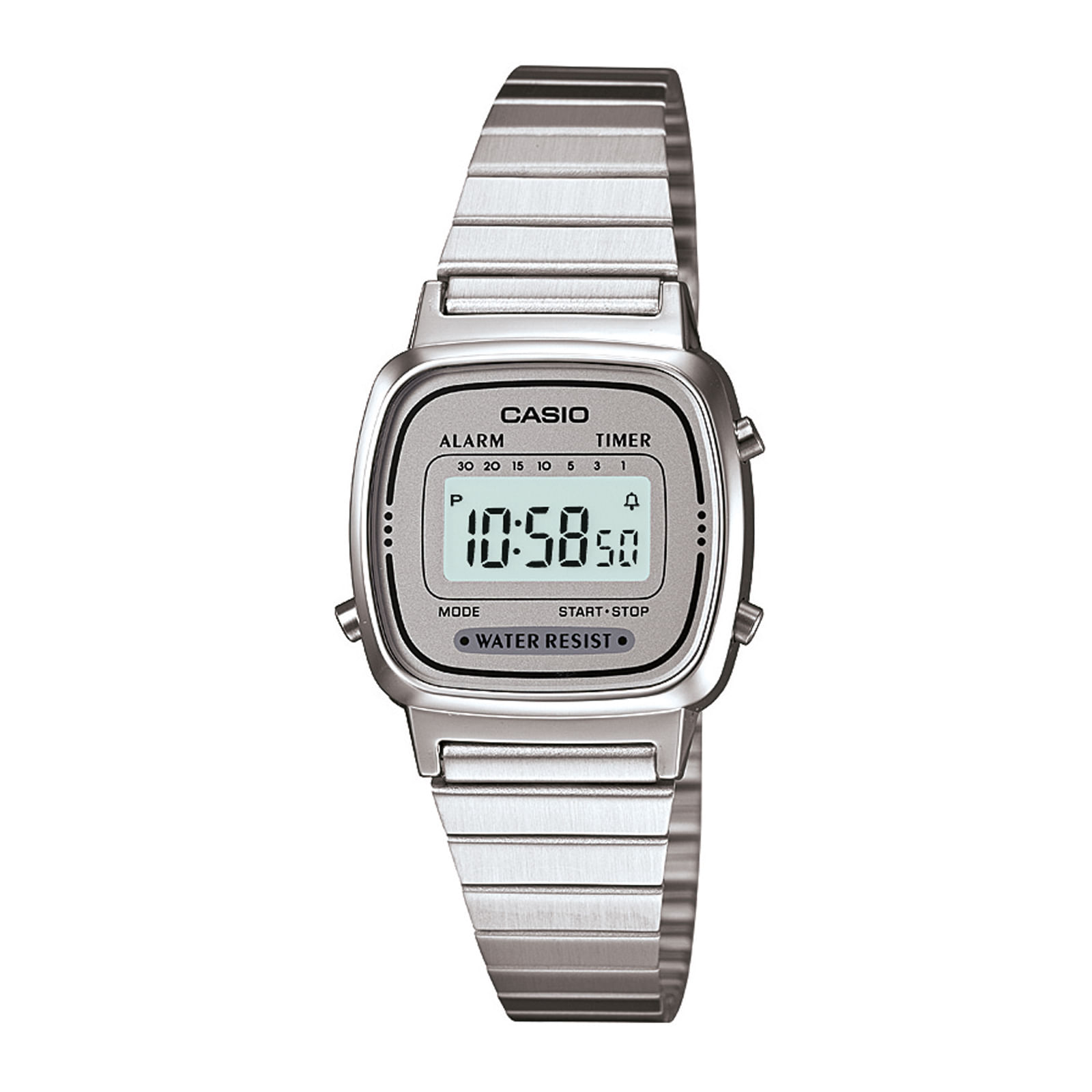 Casio Reloj digital - silver-coloured/plateado 