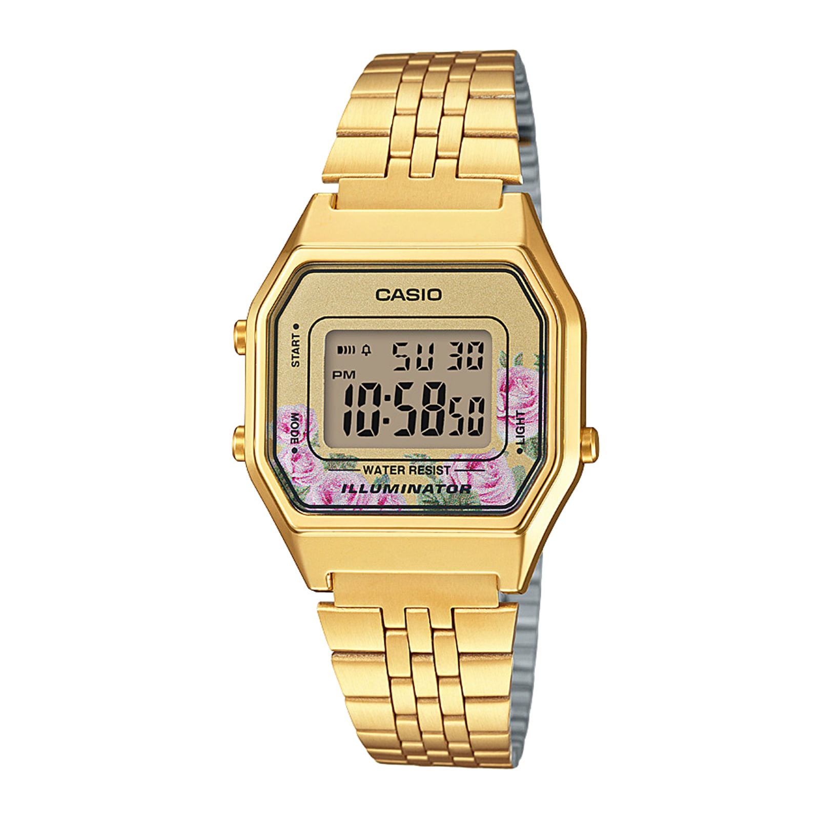 Reloj CASIO LA680WGA-4C Resina Juvenil Dorado - Btime