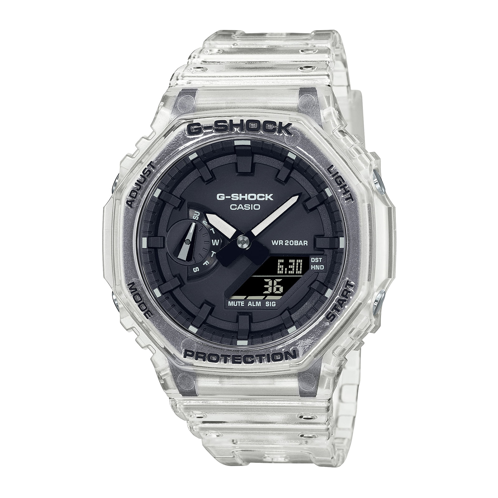 Reloj G-SHOCK GA-2100SKE-7A Carbono/Resina Hombre Transparente - Btime