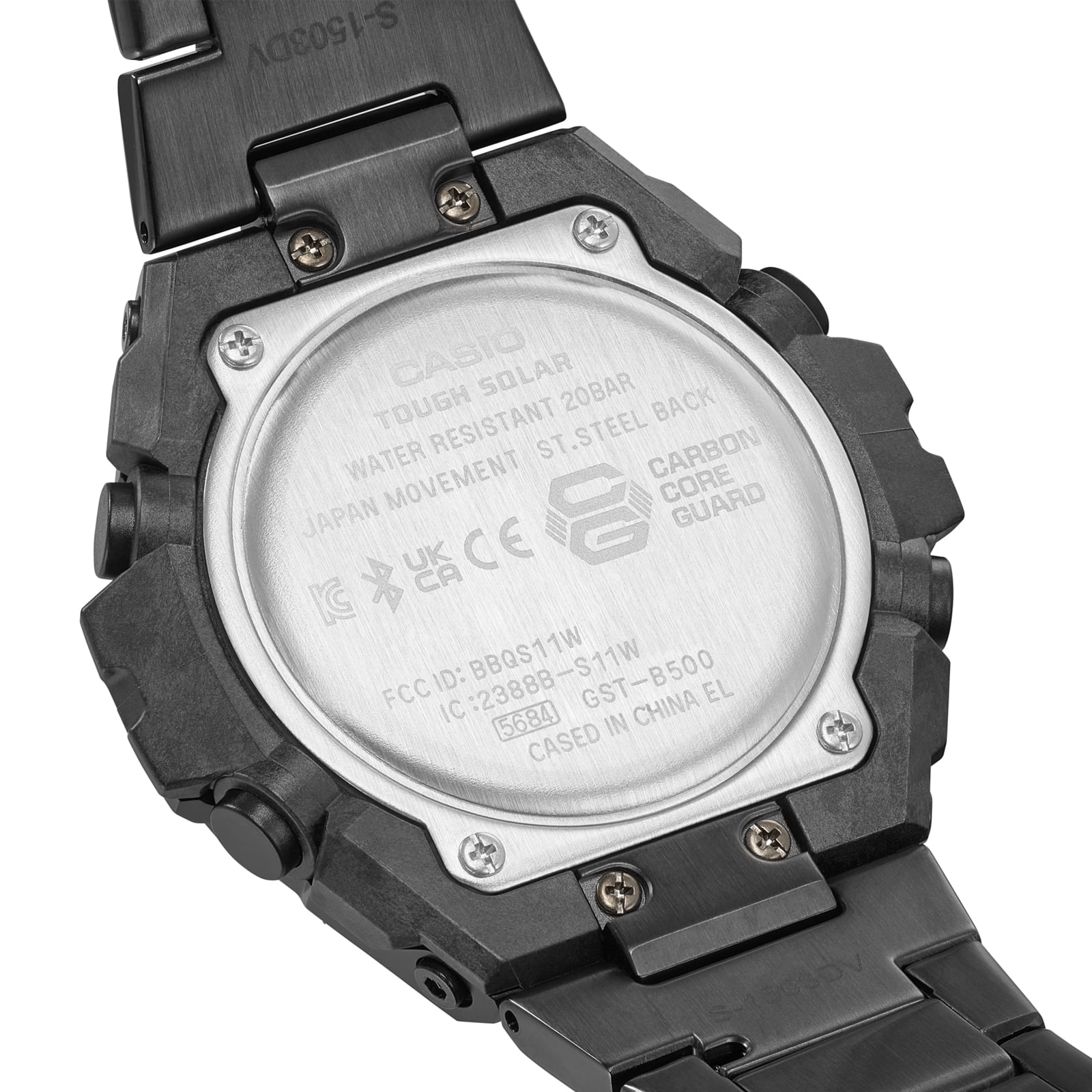 Reloj G-SHOCK GST-B500BD-1A Resina/Acero Hombre Negro