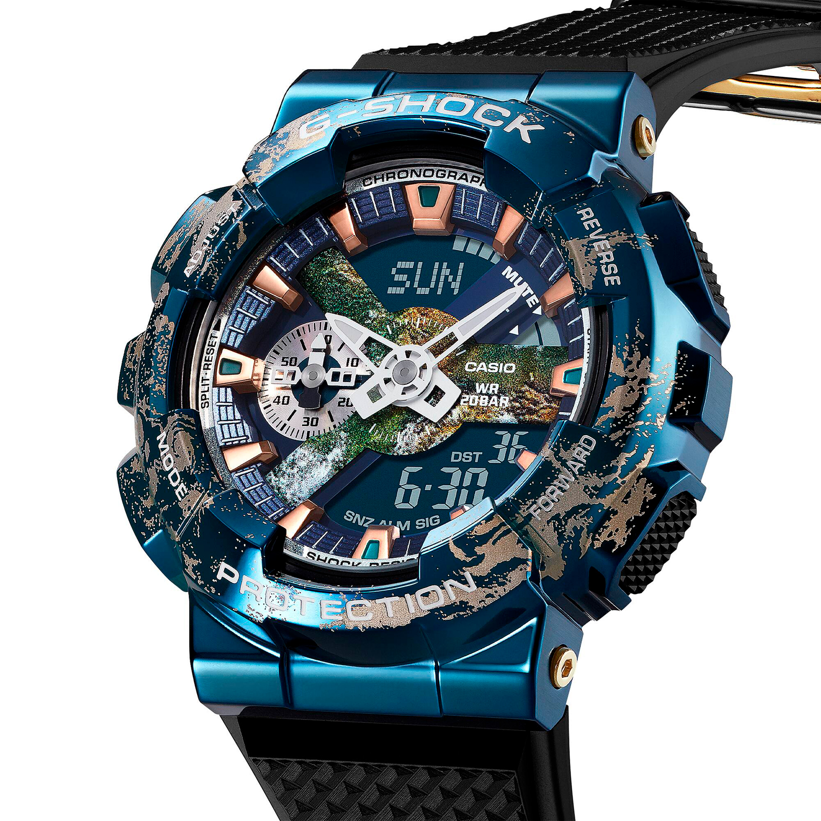 Reloj G-SHOCK GM-110EARTH-1A Resina/Acero Hombre Azul