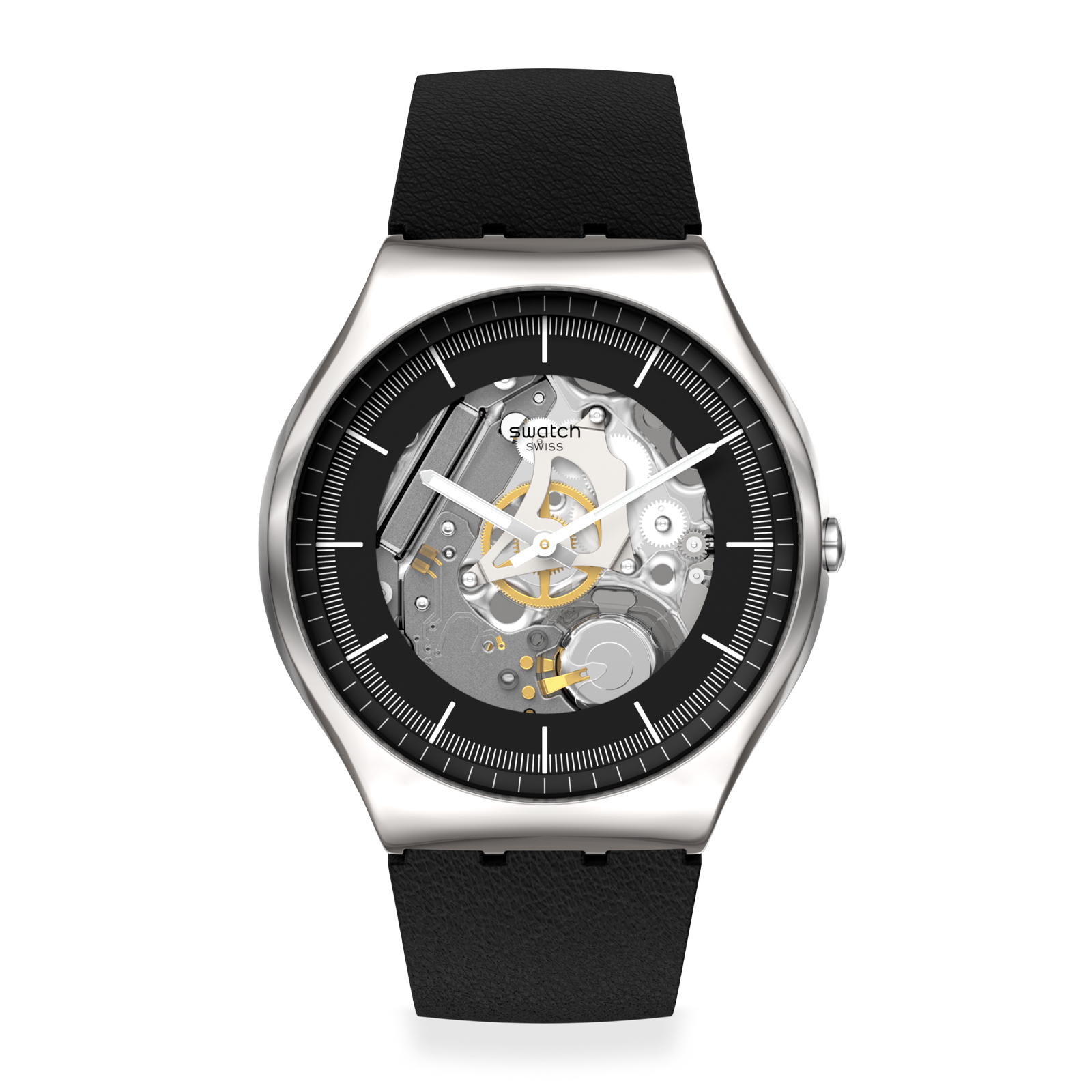 Reloj SWATCH BLACK SKELETON SS07S115 Plateado