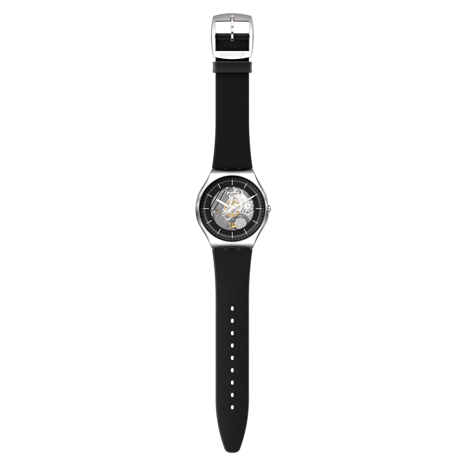 Reloj SWATCH BLACK SKELETON SS07S115 Plateado