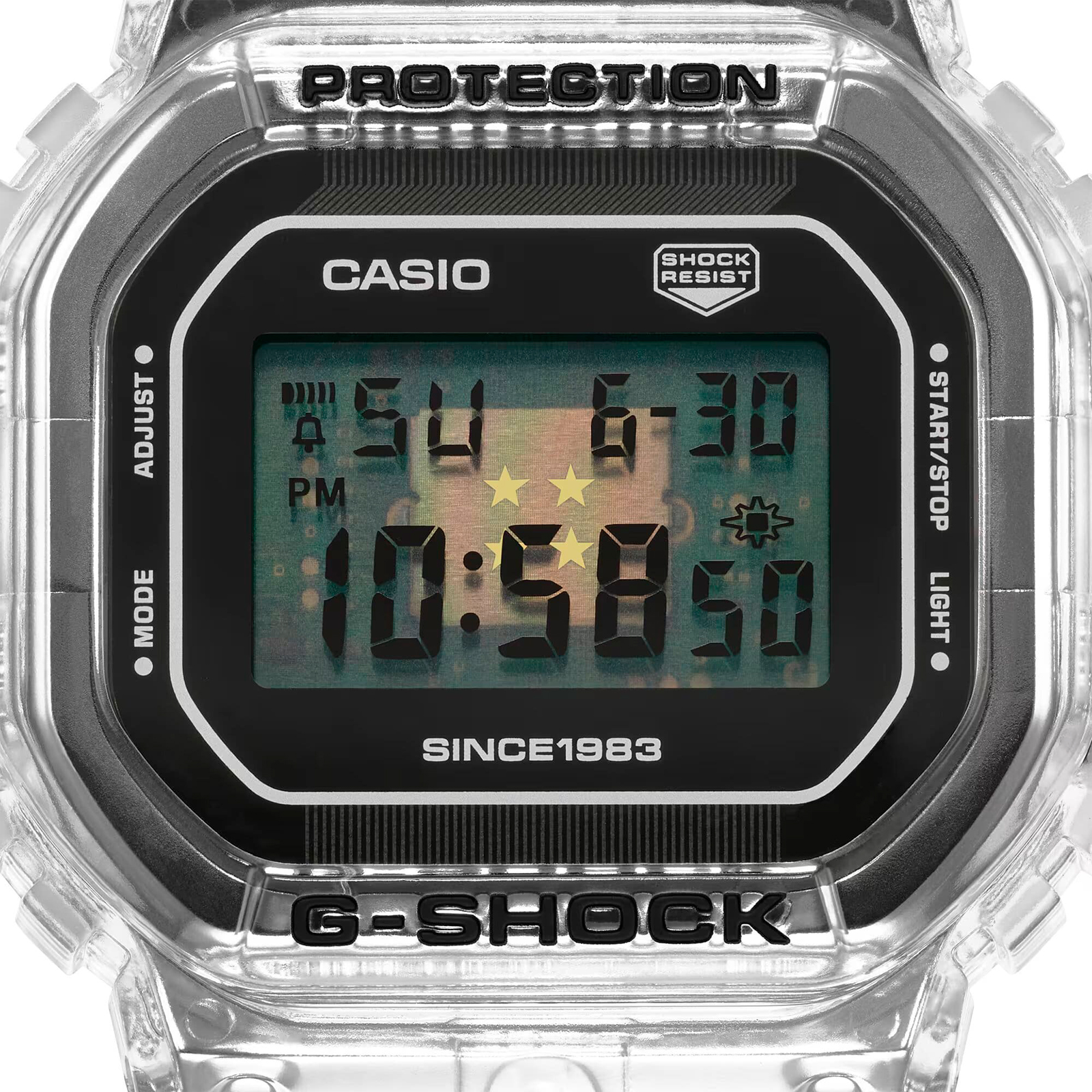 Reloj G-SHOCK DW-5040RX-7D Resina/Acero Hombre Transparente - Btime