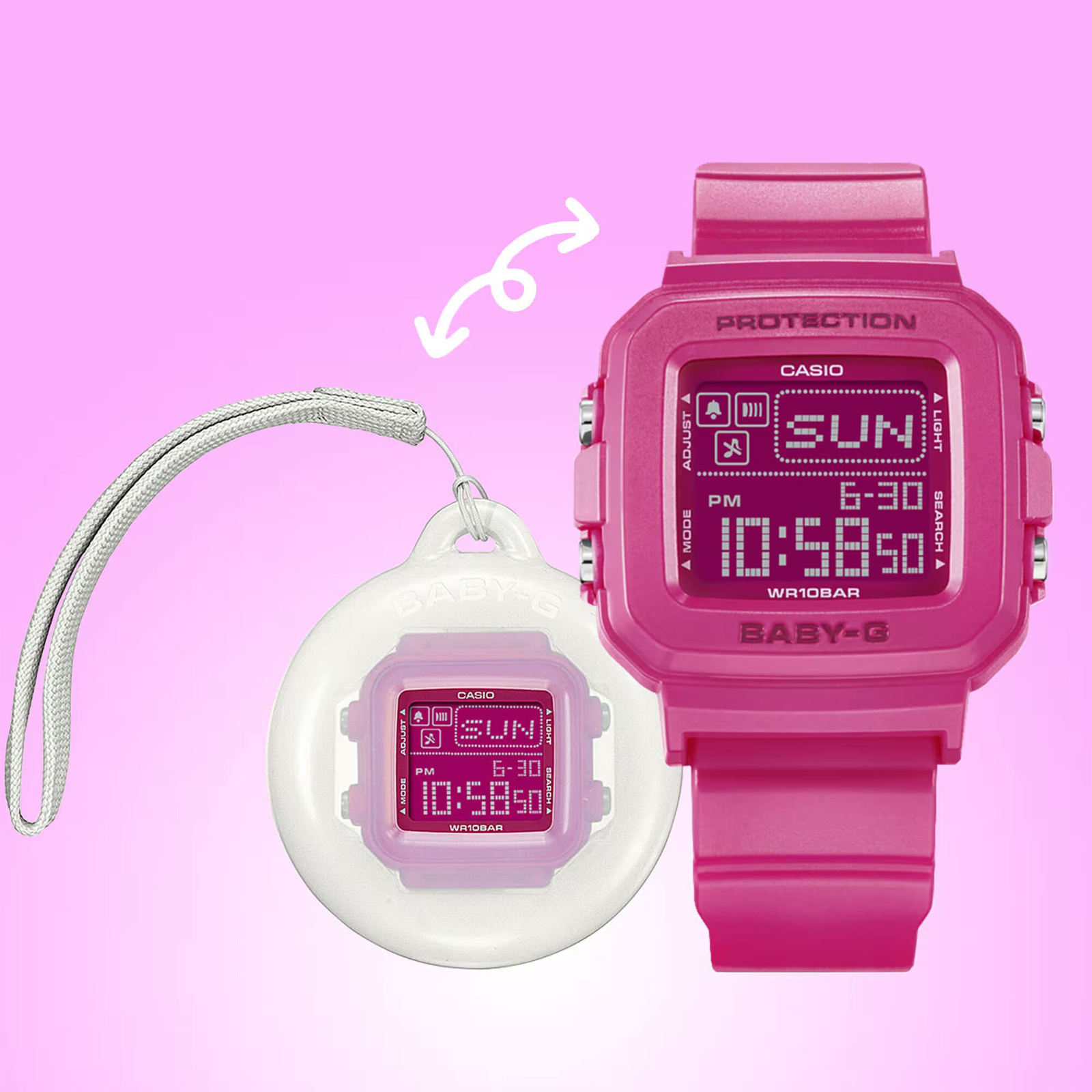 Reloj BABY-G BGD-10K-4D Resina Mujer Rosado