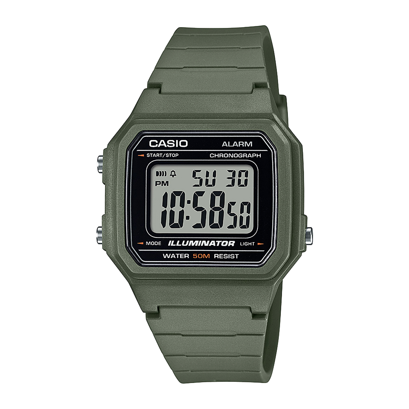 Reloj CASIO W-217H-3A Resina Hombre Verde