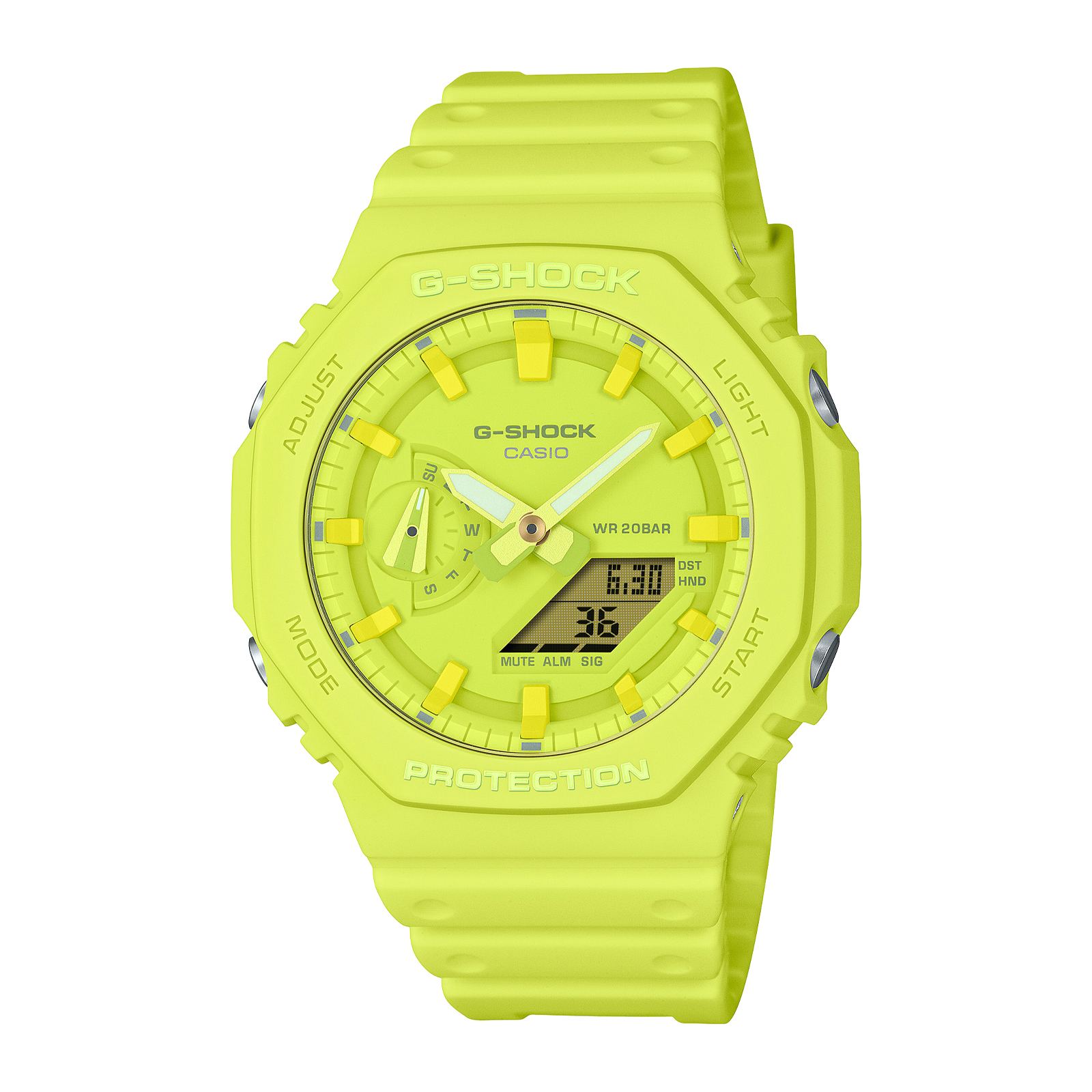 Reloj G-SHOCK GA-2100-9A9 Carbono/Resina Hombre Amarillo