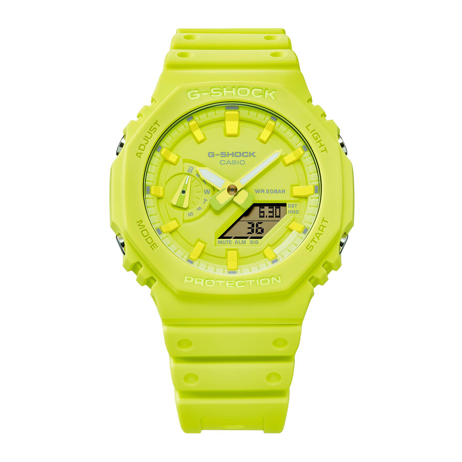 Reloj G-SHOCK GA-2100-9A9 Carbono/Resina Hombre Amarillo