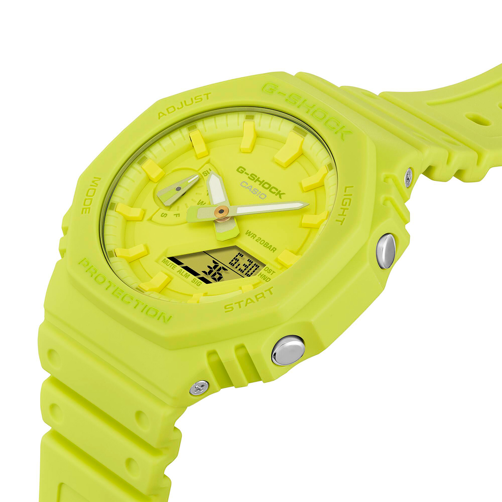 Reloj G-SHOCK GA-2100-9A9 Carbono/Resina Hombre Amarillo