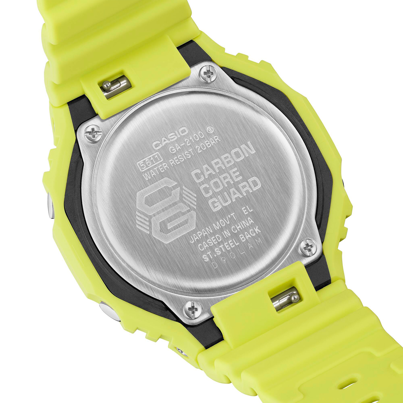 Reloj G-SHOCK GA-2100-9A9 Carbono/Resina Hombre Amarillo