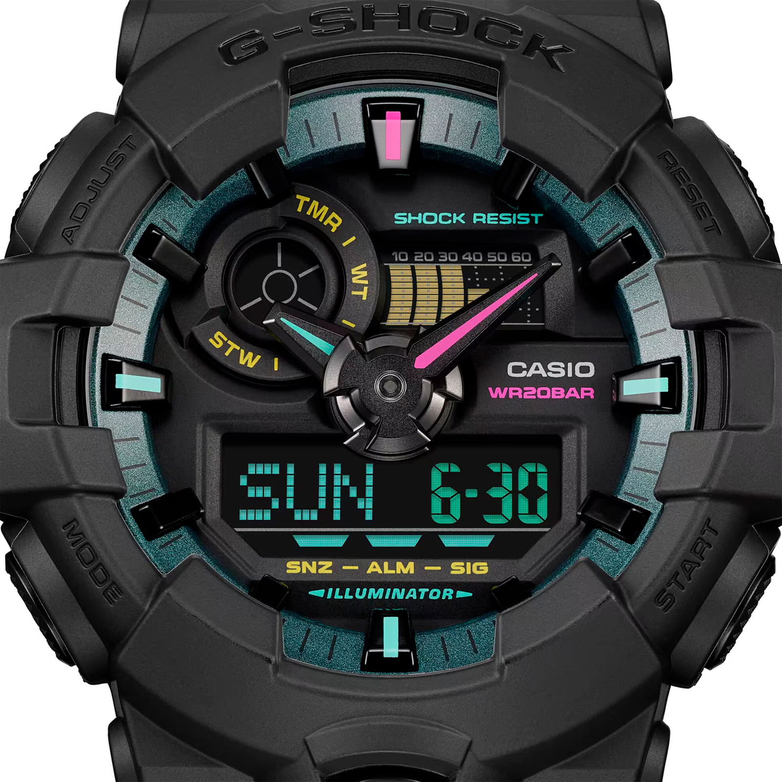 Reloj G-SHOCK GA-700MF-1A Resina Hombre Negro