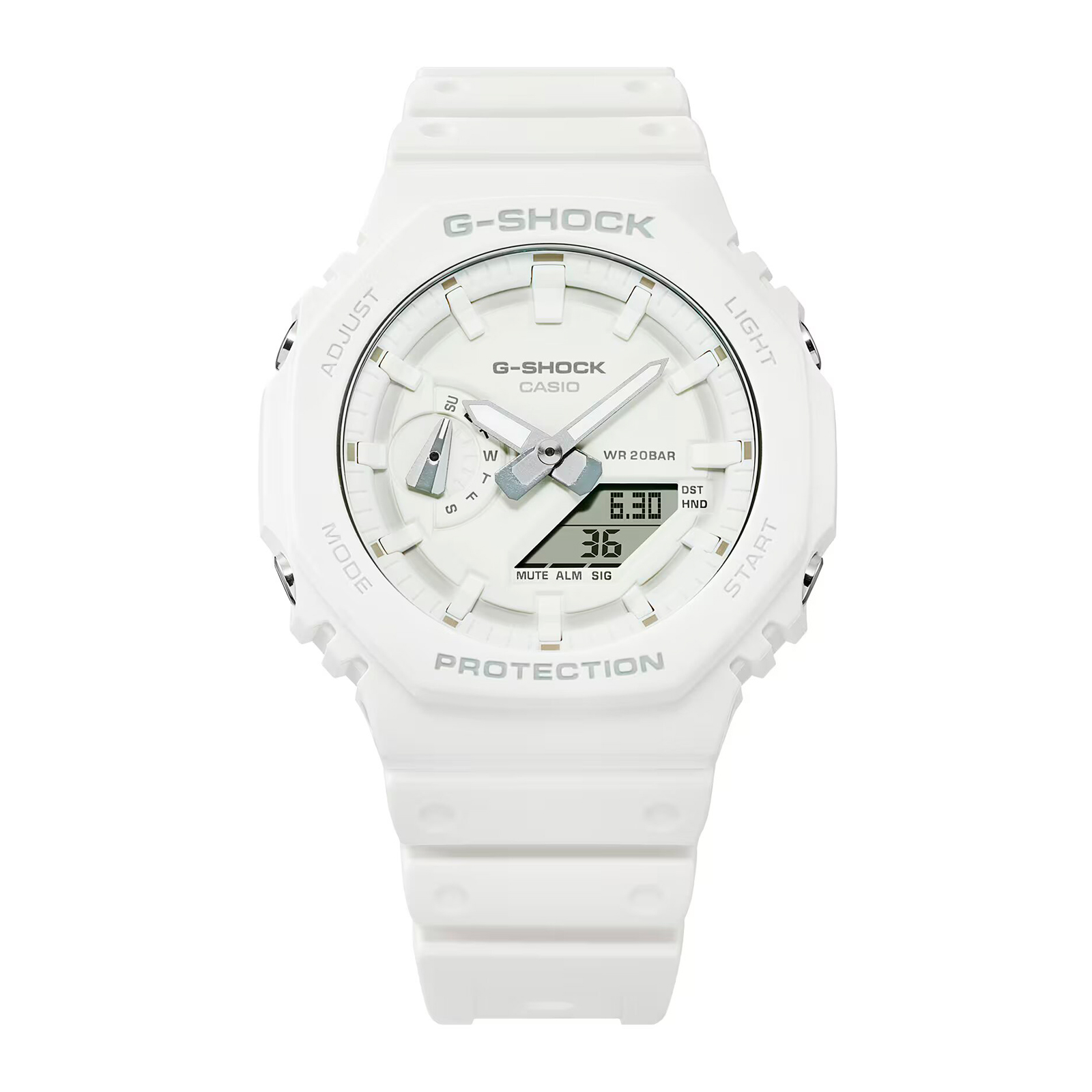 Reloj G-SHOCK GA-2100-7A7 Carbono/Resina Hombre Blanco