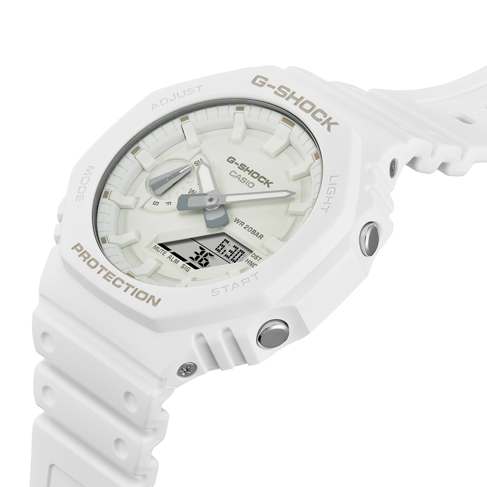 Reloj G-SHOCK GA-2100-7A7 Carbono/Resina Hombre Blanco