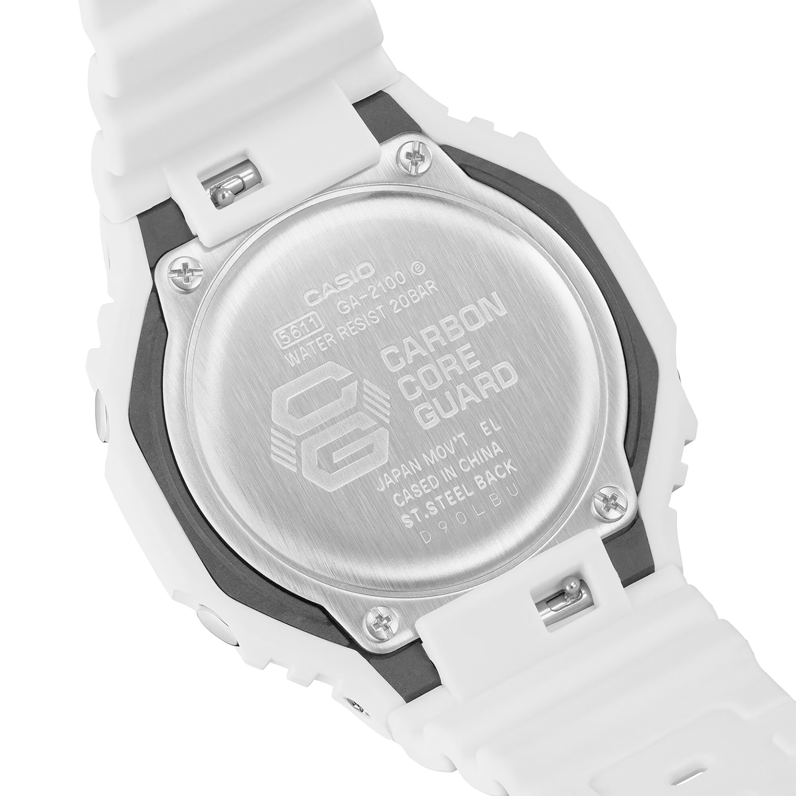 Reloj G-SHOCK GA-2100-7A7 Carbono/Resina Hombre Blanco