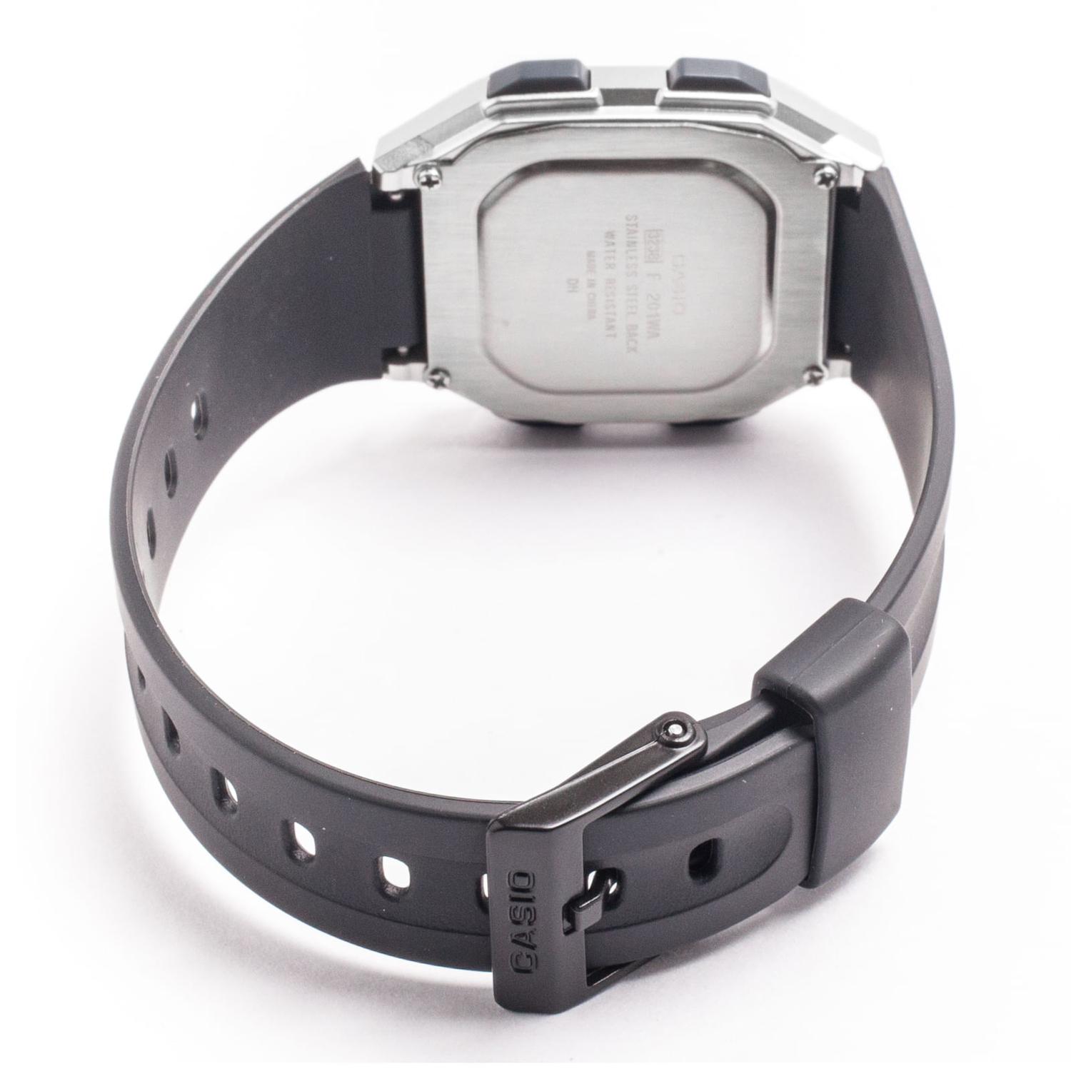 Reloj CASIO F-201WAM-7A Resina Juvenil Plateado