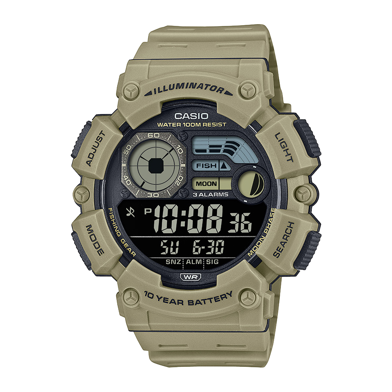 Reloj CASIO WS-1500H-5B Resina Hombre Beige