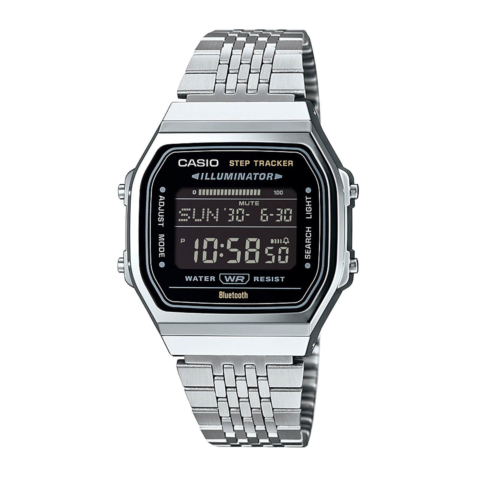 Reloj CASIO ABL-100WE-1B Resina/Cromado Juvenil Plateado