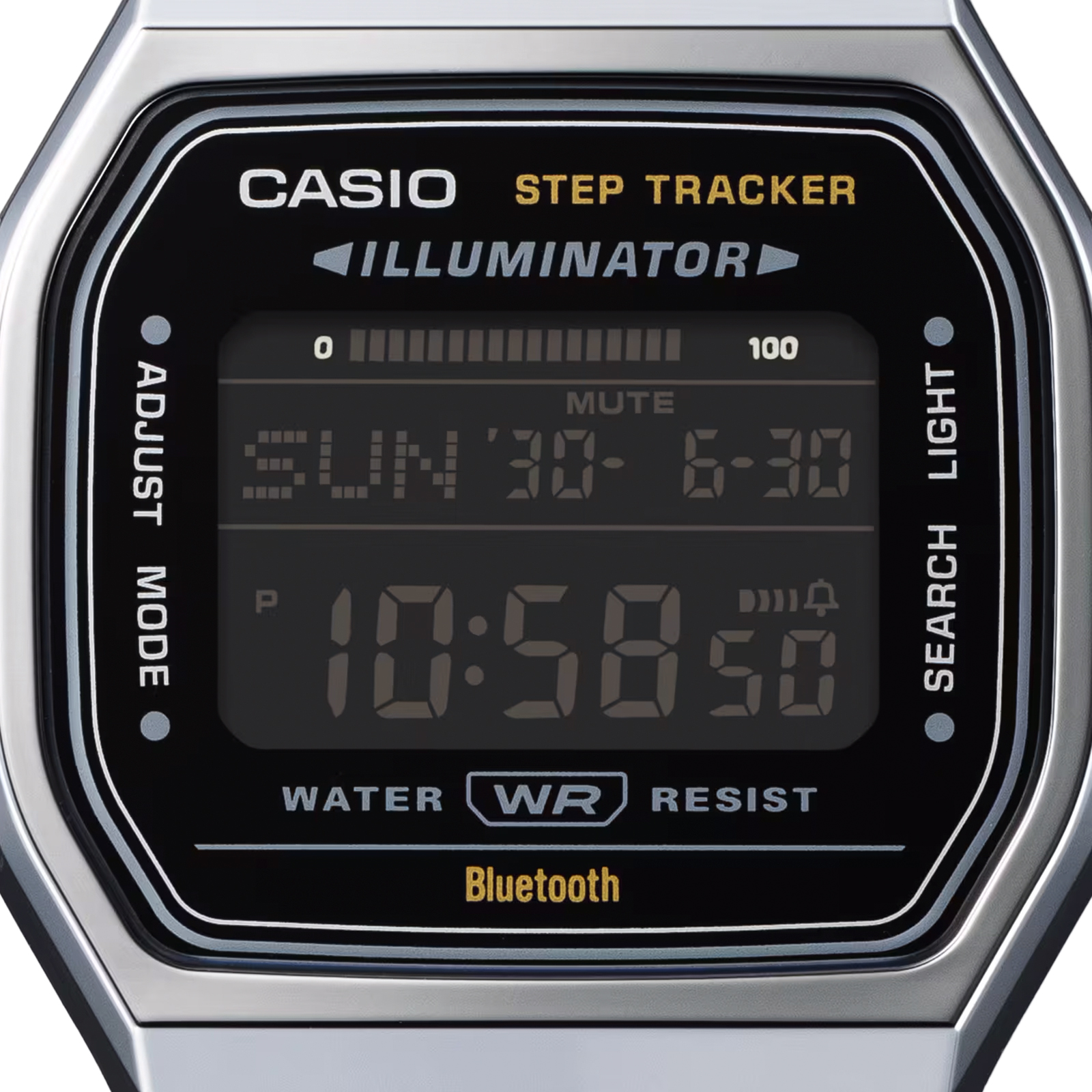 Reloj CASIO ABL-100WE-1B Resina/Cromado Juvenil Plateado