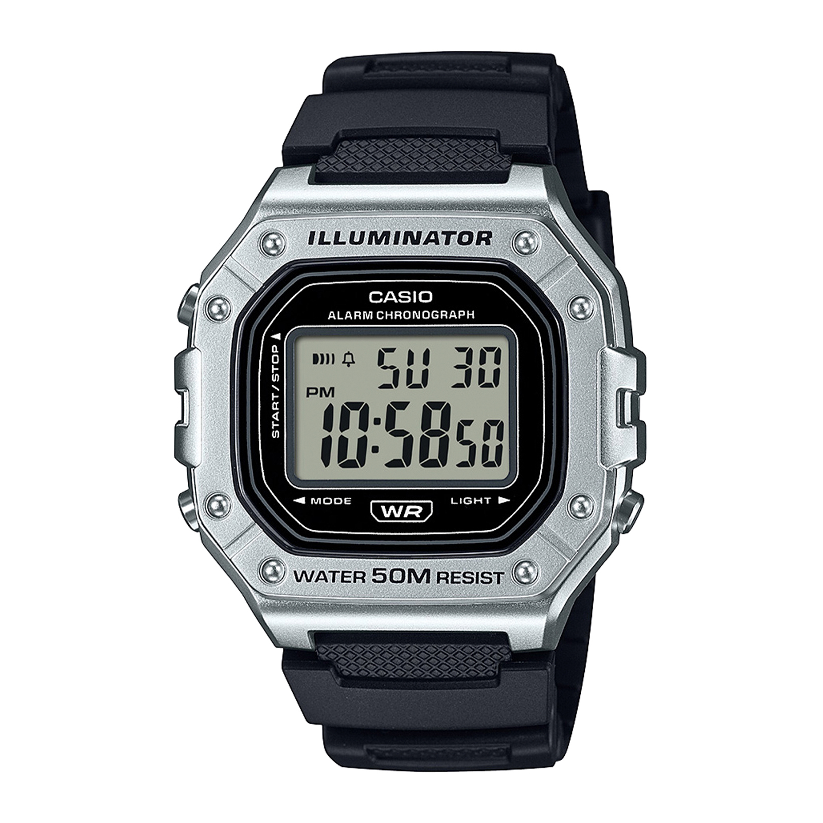 Reloj CASIO W-218HM-7A Resina Hombre Plateado