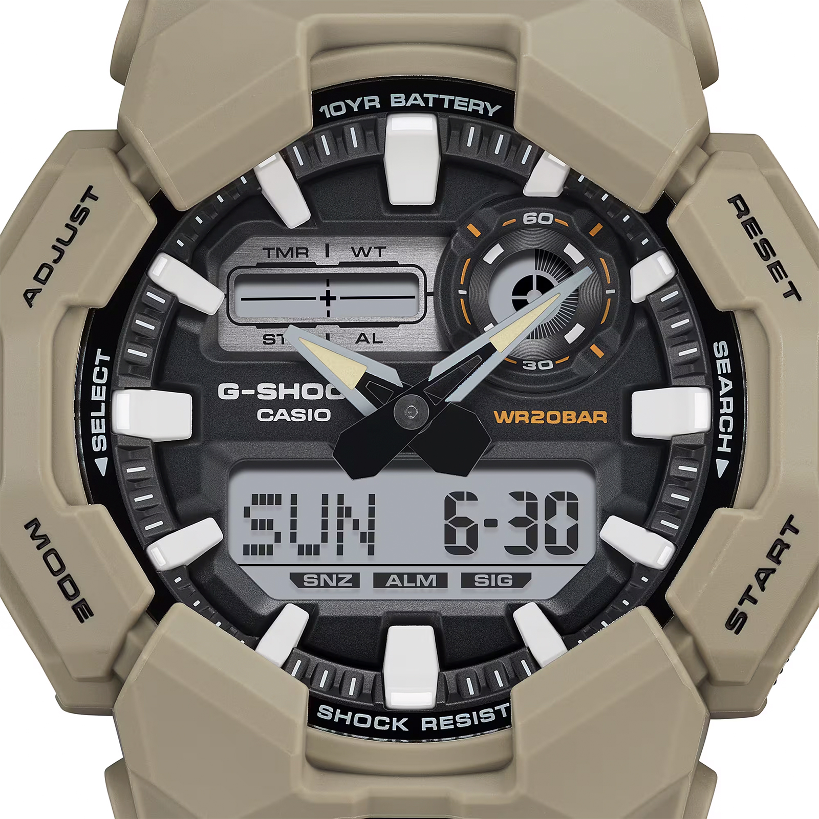 Reloj G-SHOCK GA-010-5A Carbono/Resina Hombre Marron