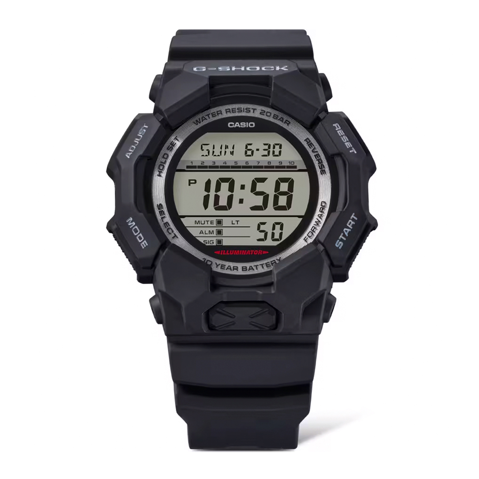 Reloj G-SHOCK GD-010-1D Carbono/Resina Hombre Negro