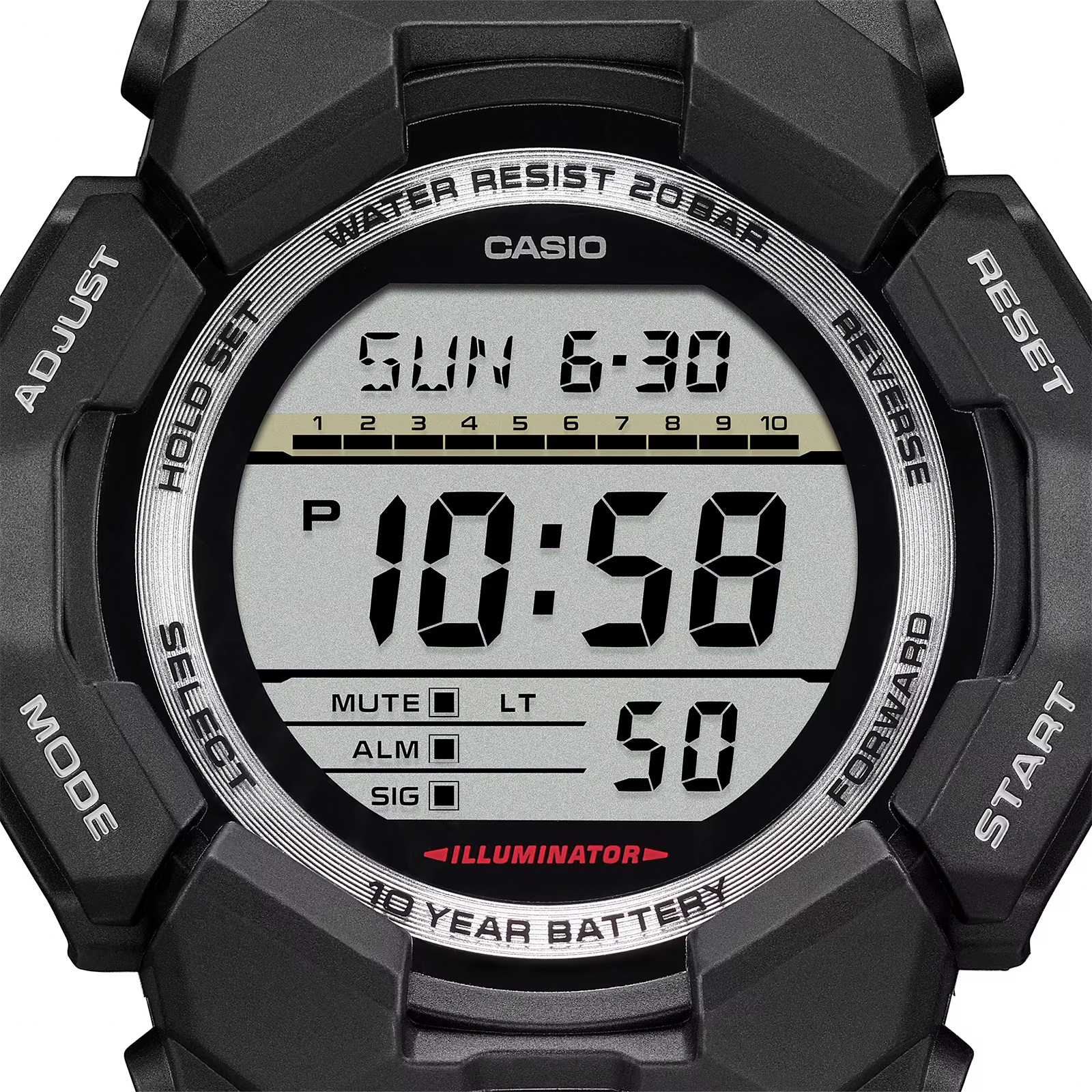 Reloj G-SHOCK GD-010-1D Carbono/Resina Hombre Negro