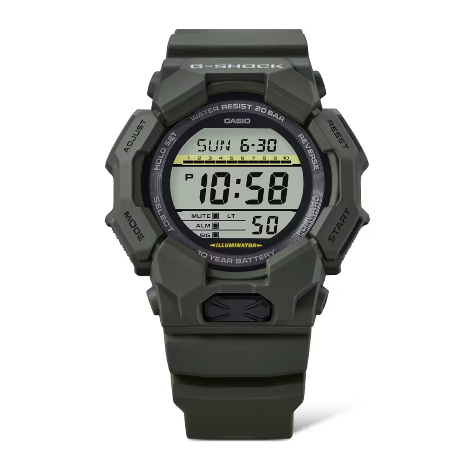 Reloj G-SHOCK GD-010-3D Carbono/Resina Hombre Verde