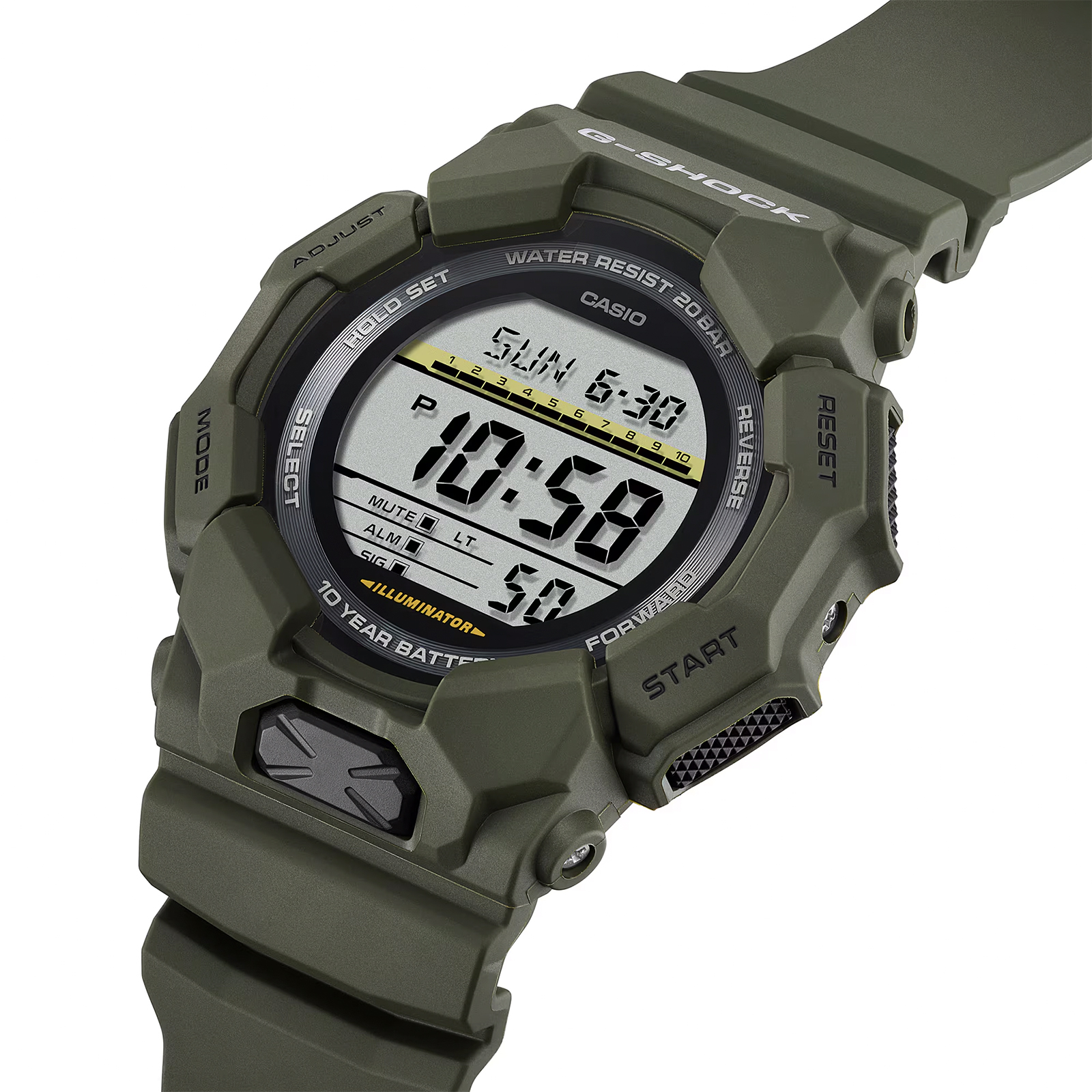 Reloj G-SHOCK GD-010-3D Carbono/Resina Hombre Verde