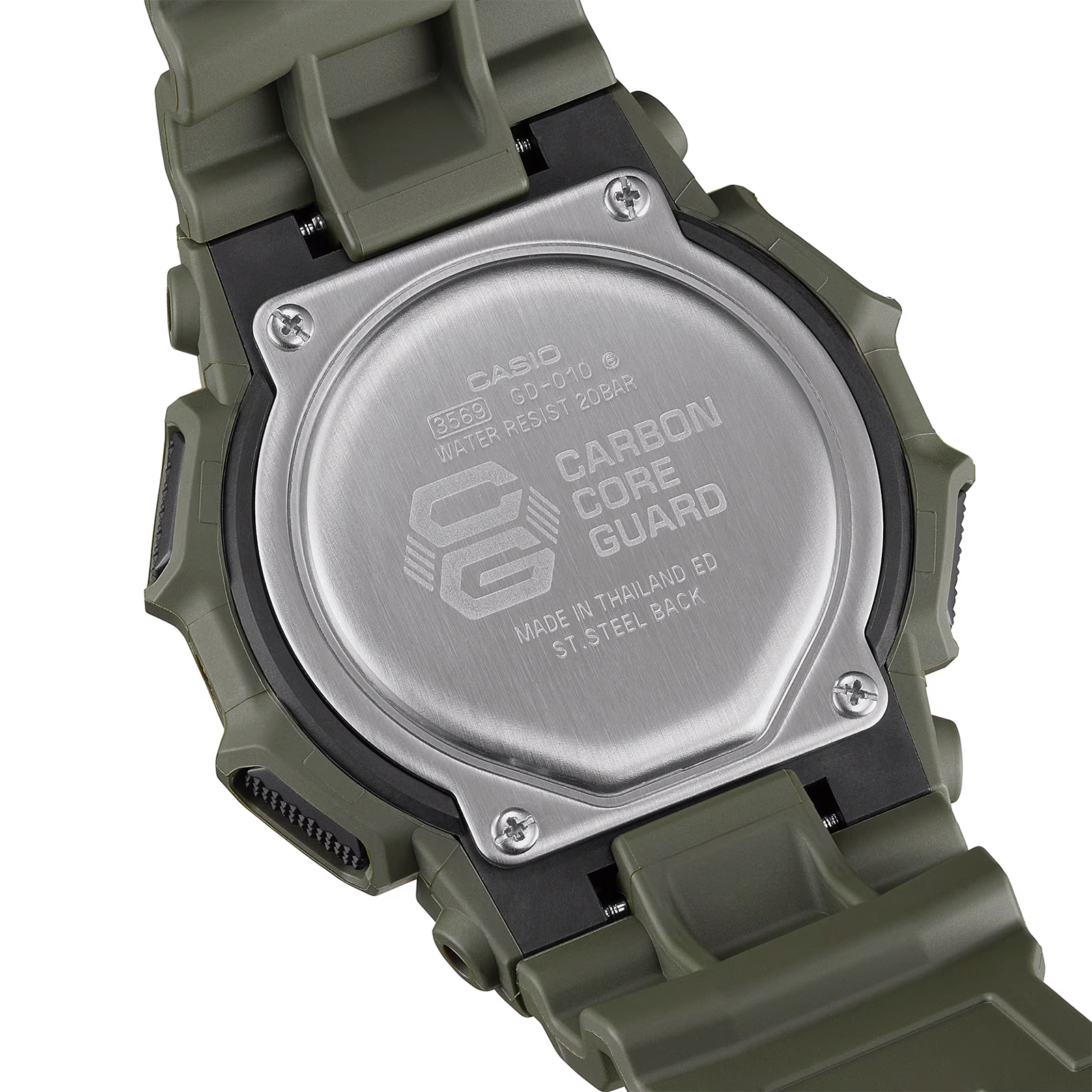 Reloj G-SHOCK GD-010-3D Carbono/Resina Hombre Verde