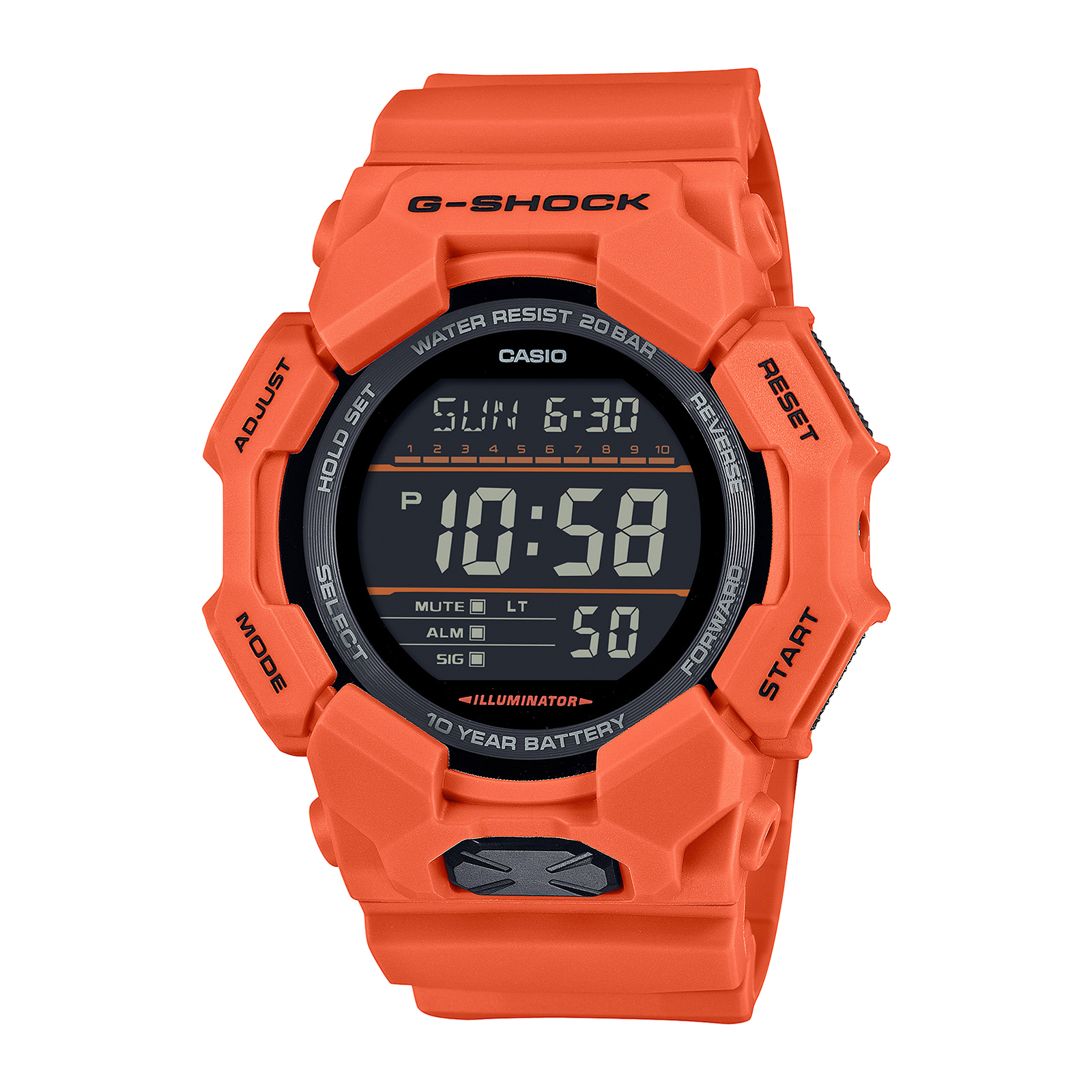 Reloj G-SHOCK GD-010-4D Carbono/Resina Hombre Naranja