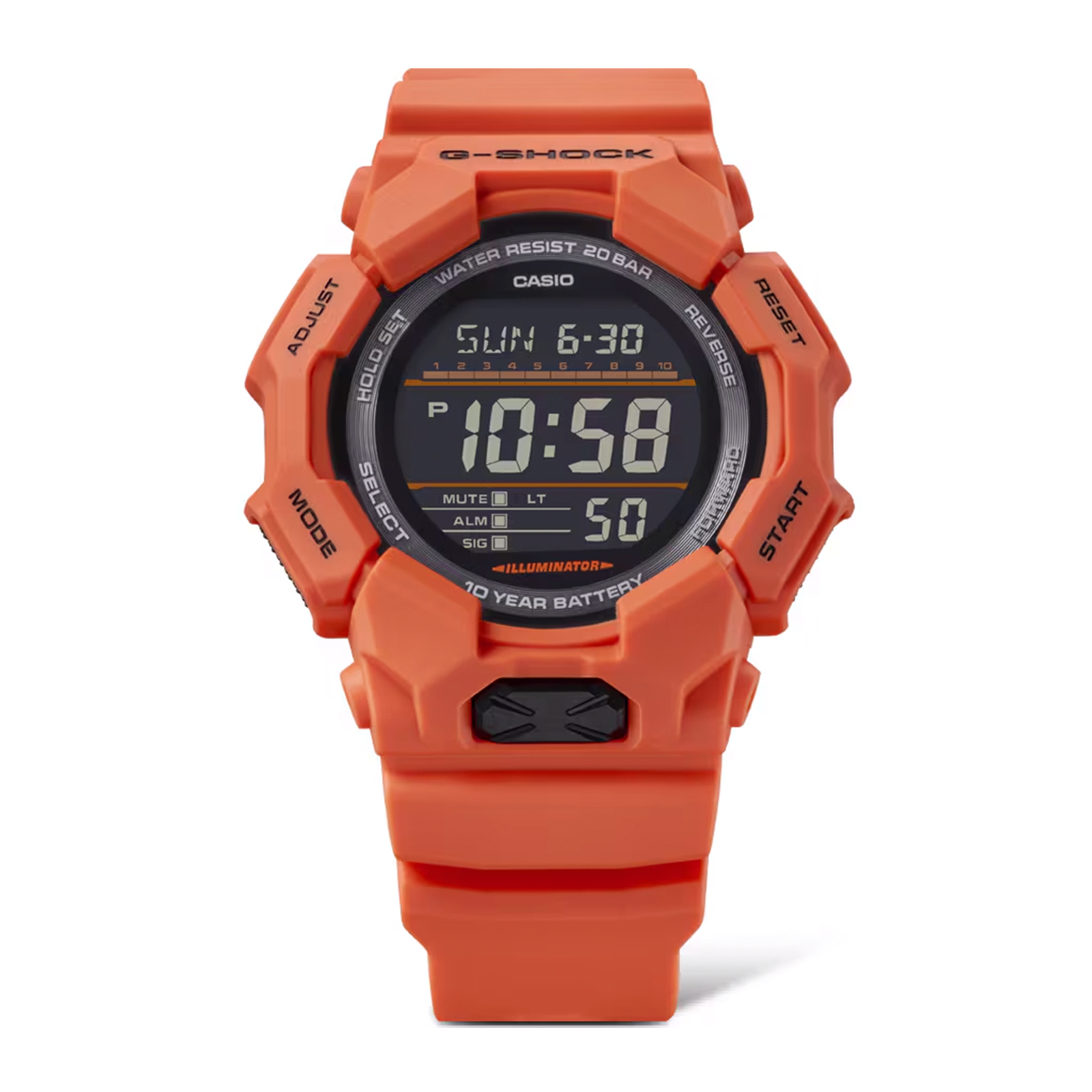 Reloj G-SHOCK GD-010-4D Carbono/Resina Hombre Naranja