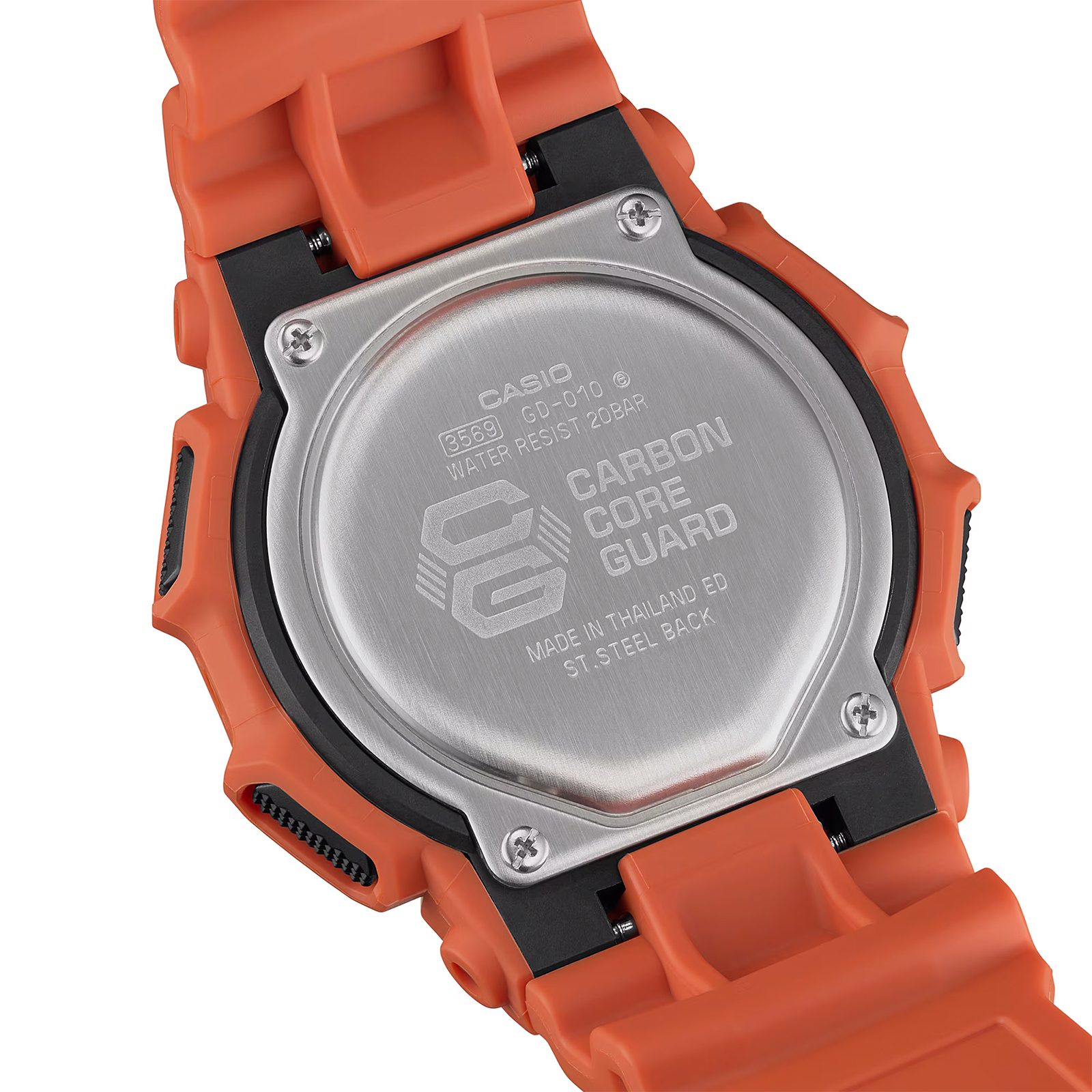 Reloj G-SHOCK GD-010-4D Carbono/Resina Hombre Naranja