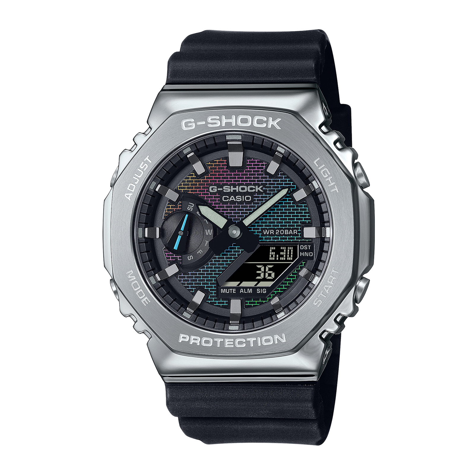 Reloj G-SHOCK GM-2100RW-1A Resina/Acero Hombre Plateado