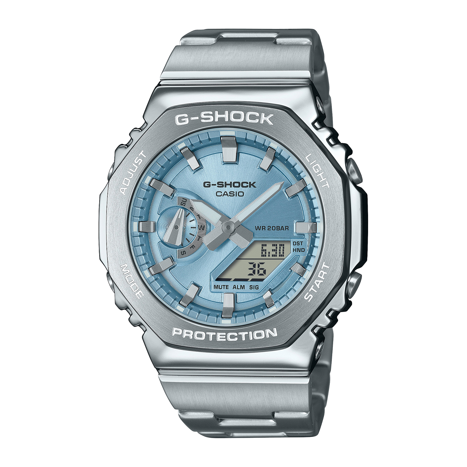 Reloj G-SHOCK GM-2110D-2A Resina/Acero Hombre Plateado