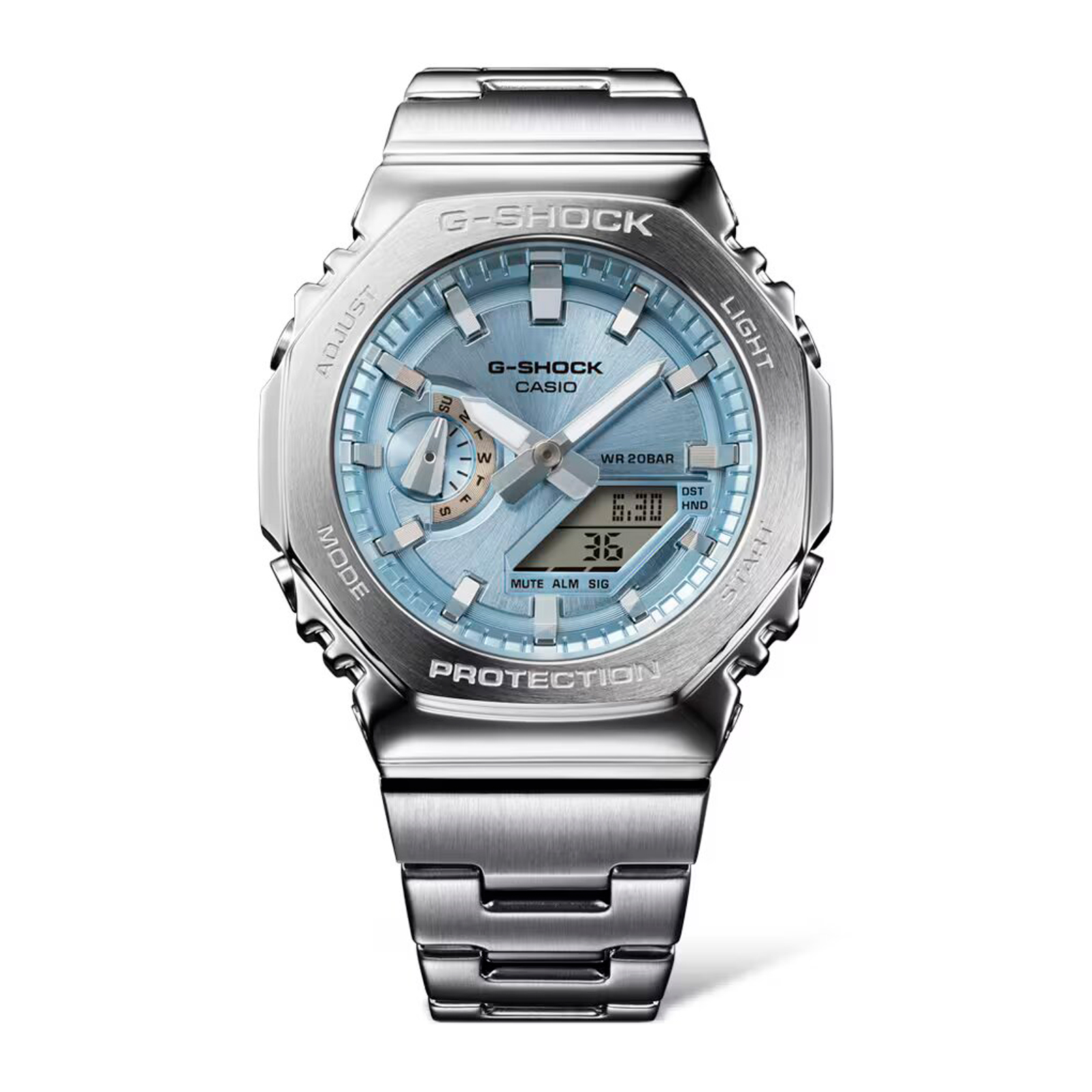 Reloj G-SHOCK GM-2110D-2A Resina/Acero Hombre Plateado