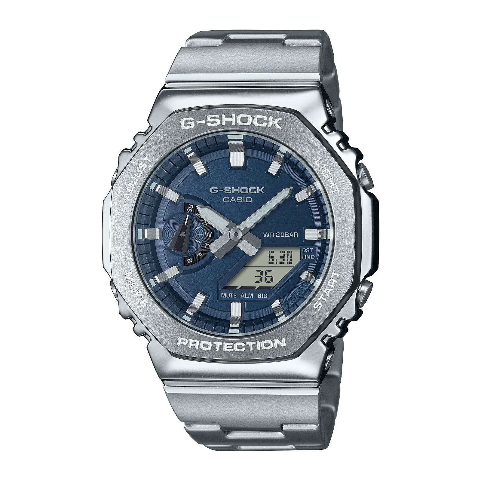 Reloj G-SHOCK GM-2110D-2B Resina/Acero Hombre Plateado