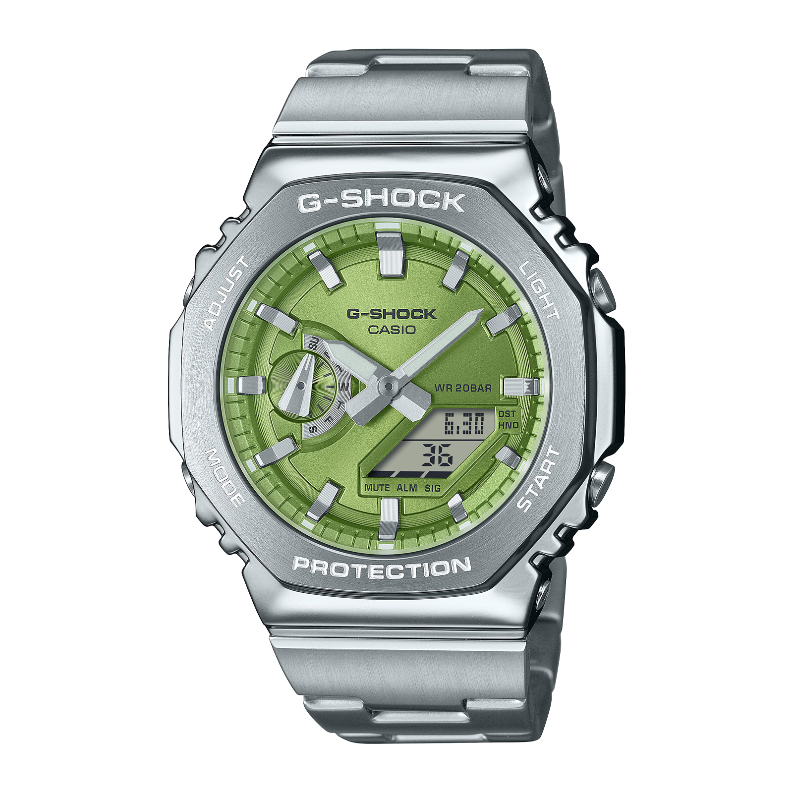 Reloj G-SHOCK GM-2110D-3A Resina/Acero Hombre Plateado