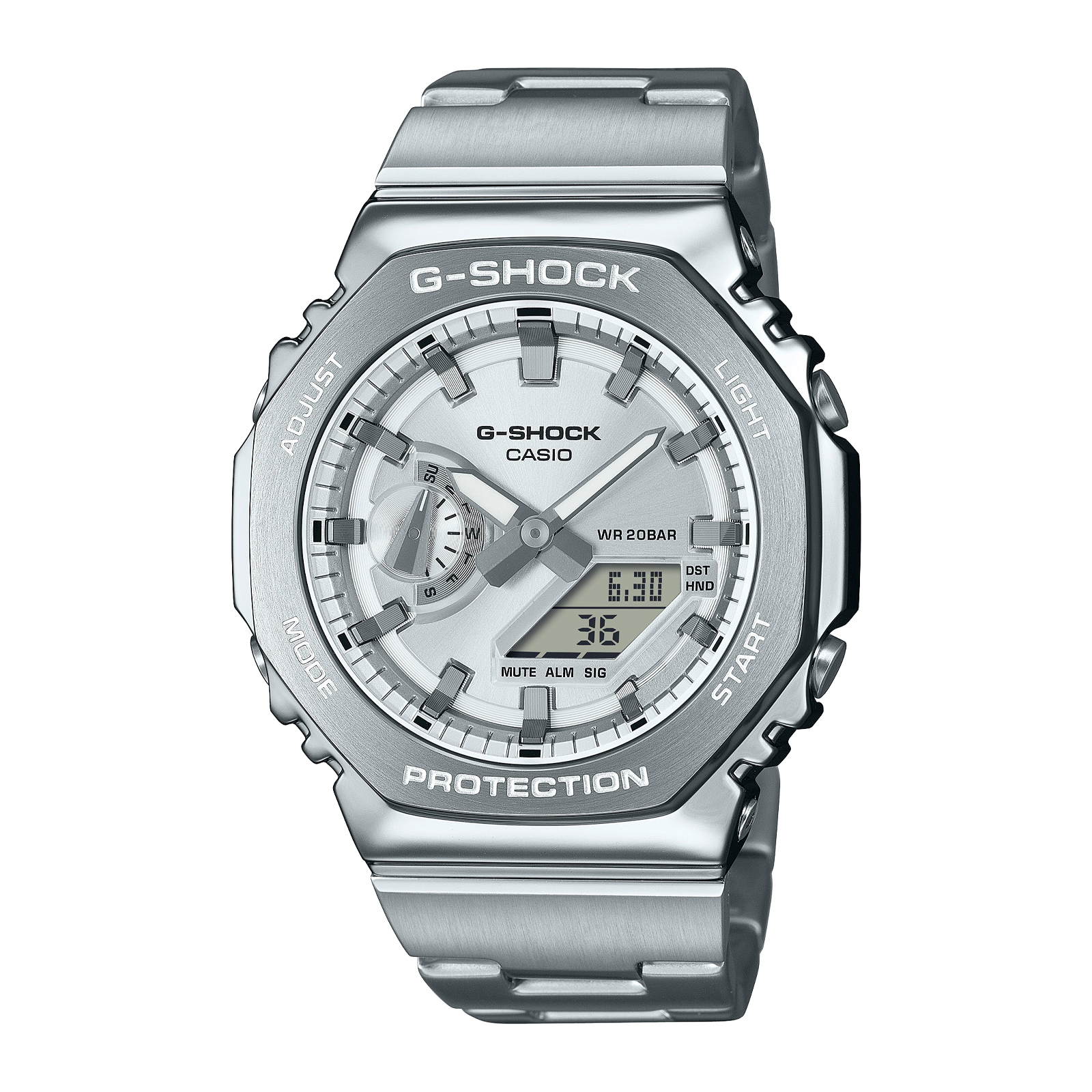 Reloj G-SHOCK GM-2110D-7A Resina/Acero Hombre Plateado