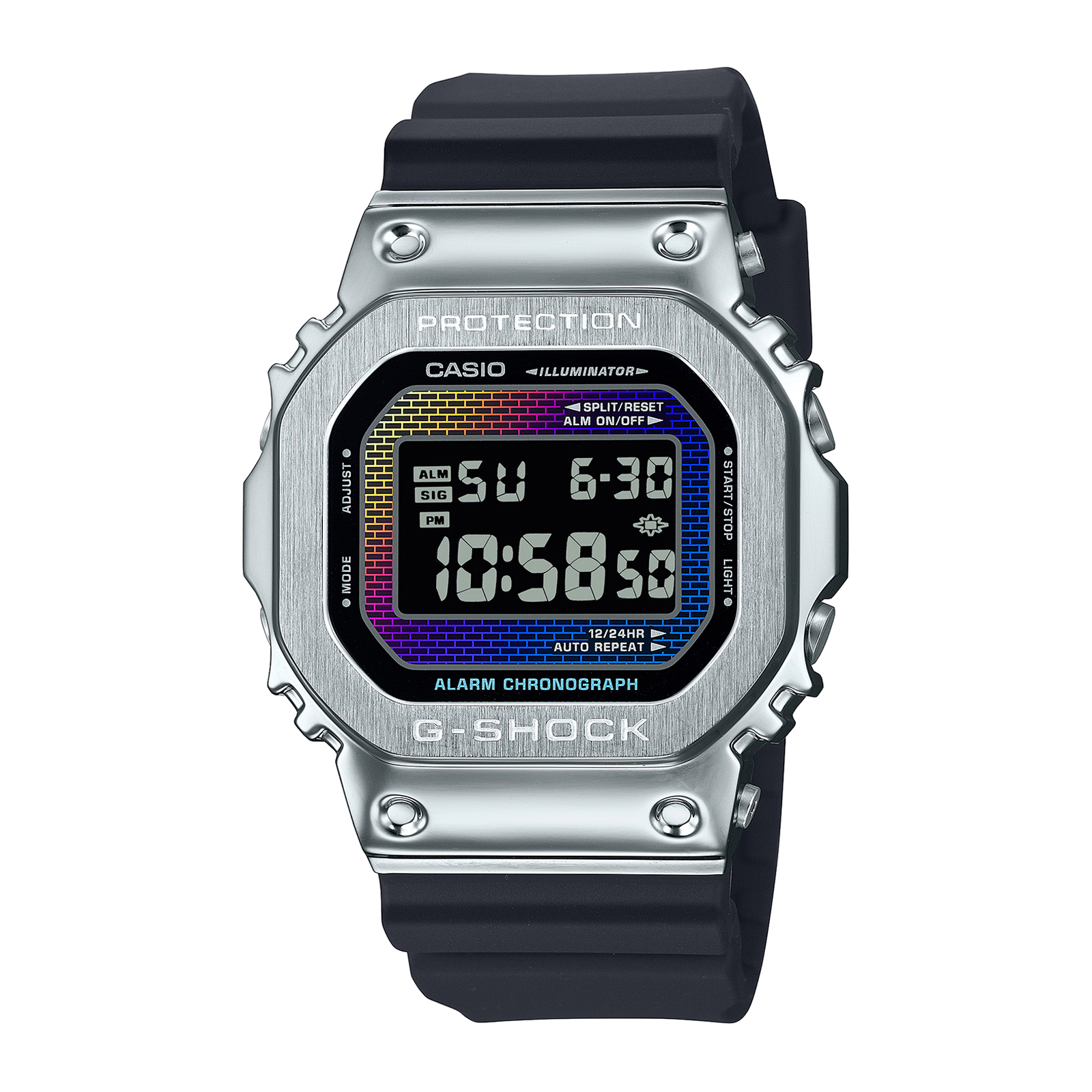 Reloj G-SHOCK GM-5600RW-1D Resina/Acero Hombre Plateado