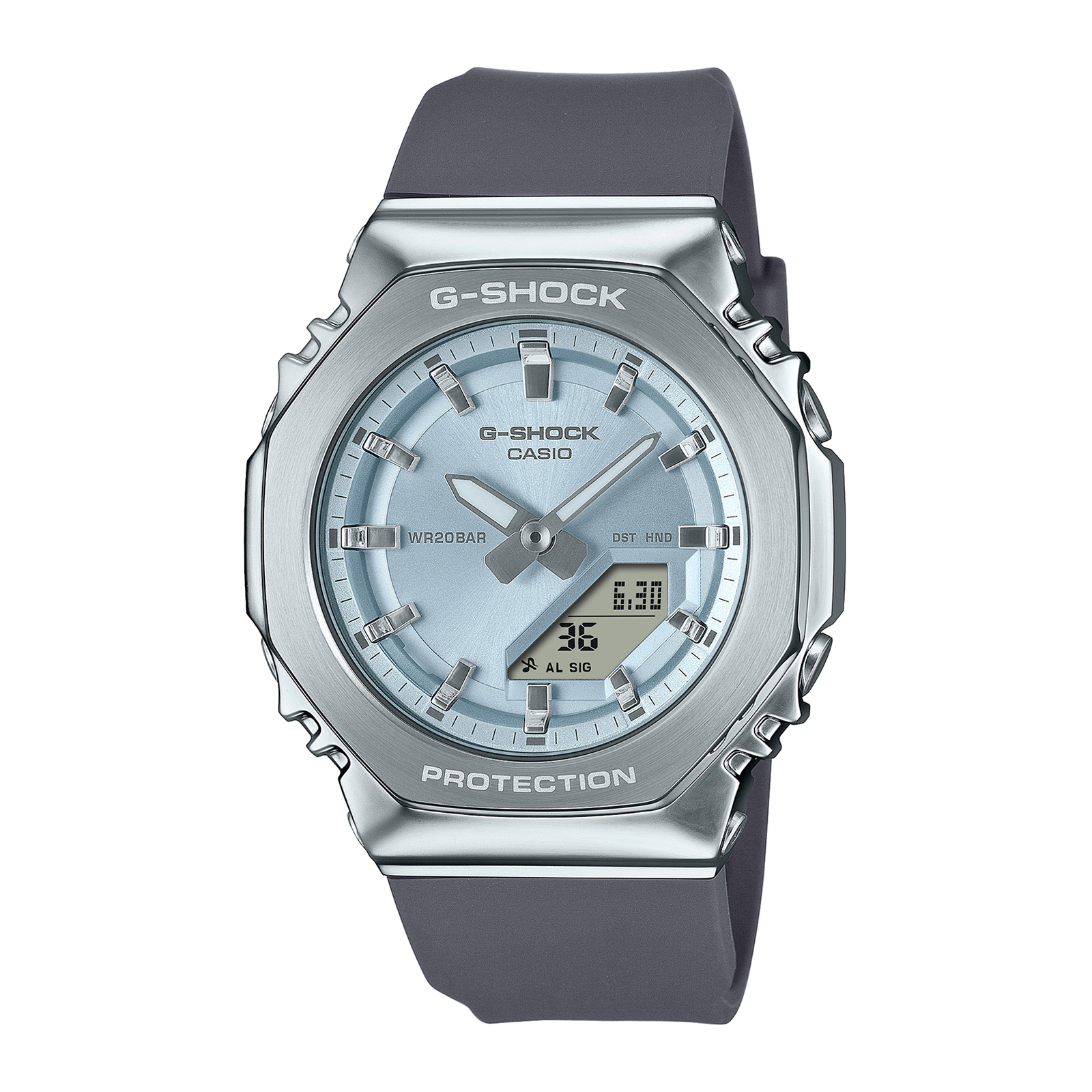 Reloj G-SHOCK GM-S2110-2A Resina/Acero Mujer Plateado