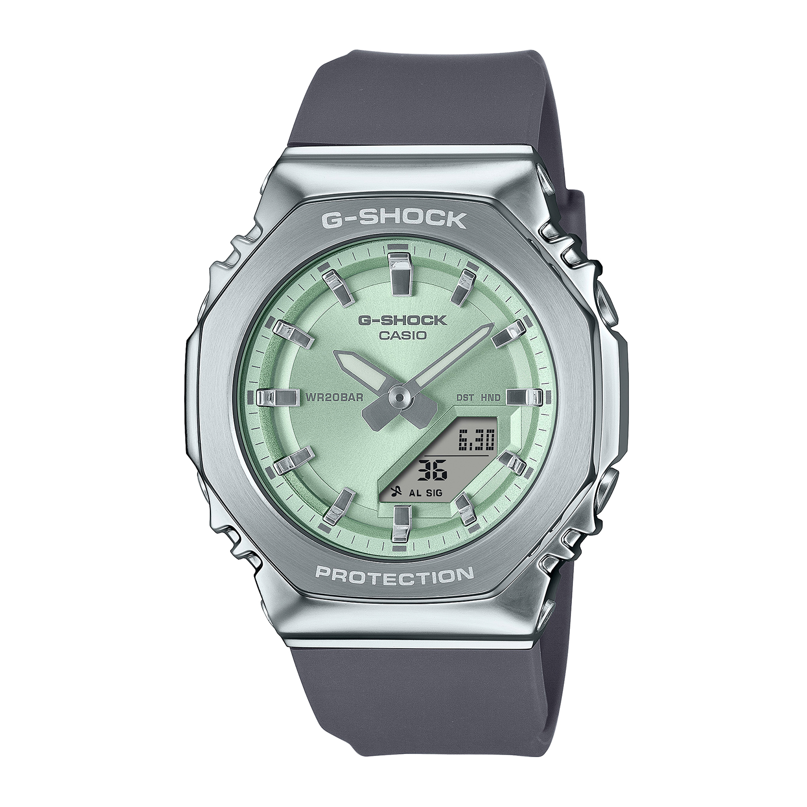 Reloj G-SHOCK GM-S2110-3A Resina/Acero Mujer Plateado