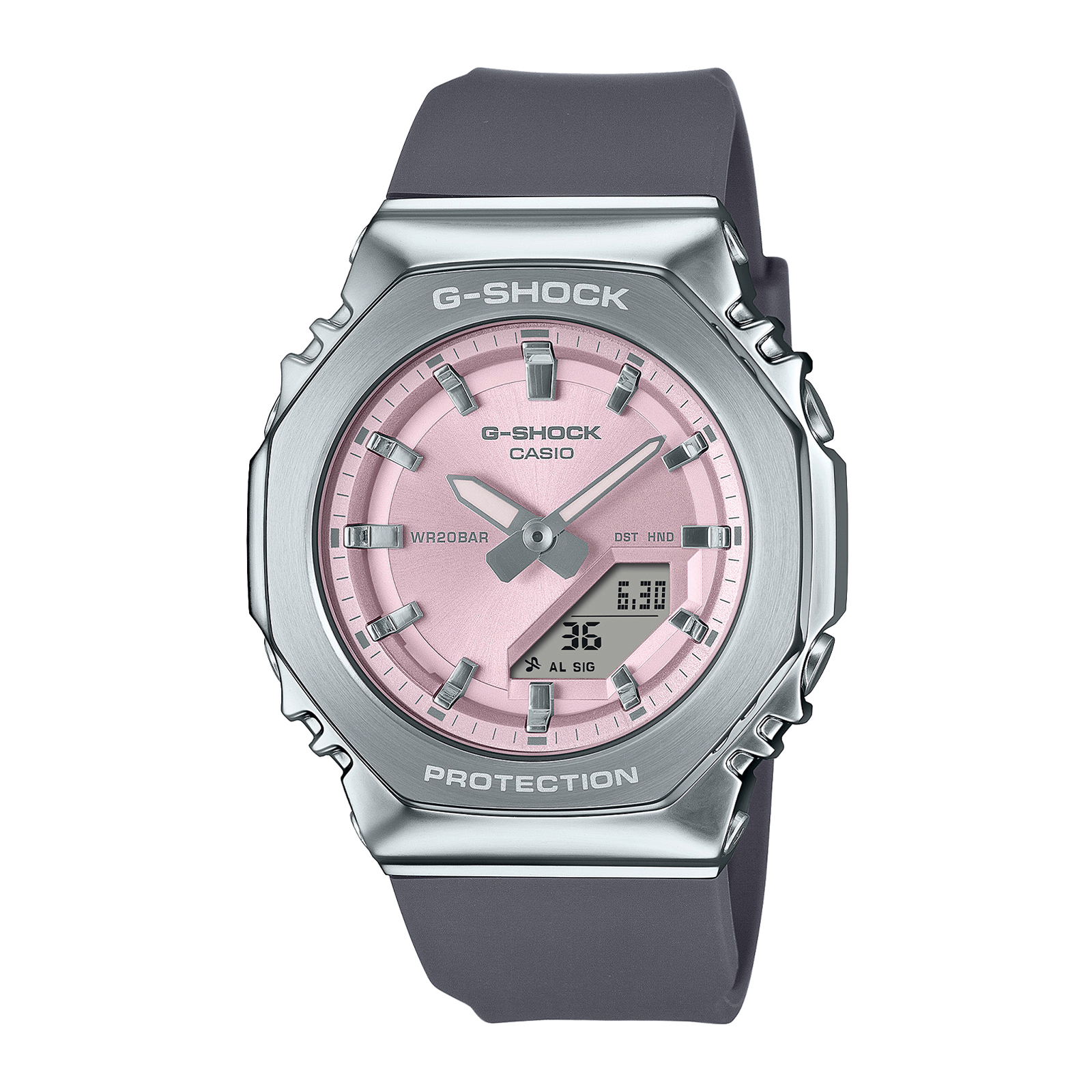 Reloj G-SHOCK GM-S2110-4A Resina/Acero Mujer Plateado