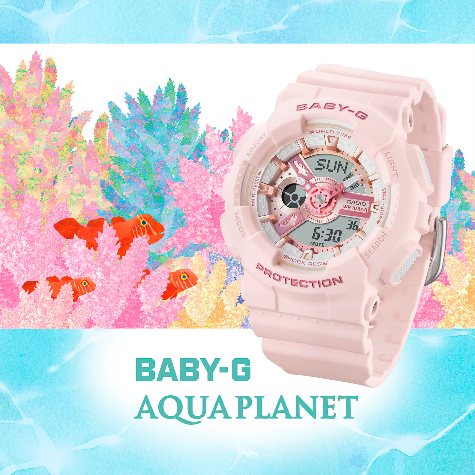 Reloj BABY-G BA-110AQ-4A Resina Mujer Rosado