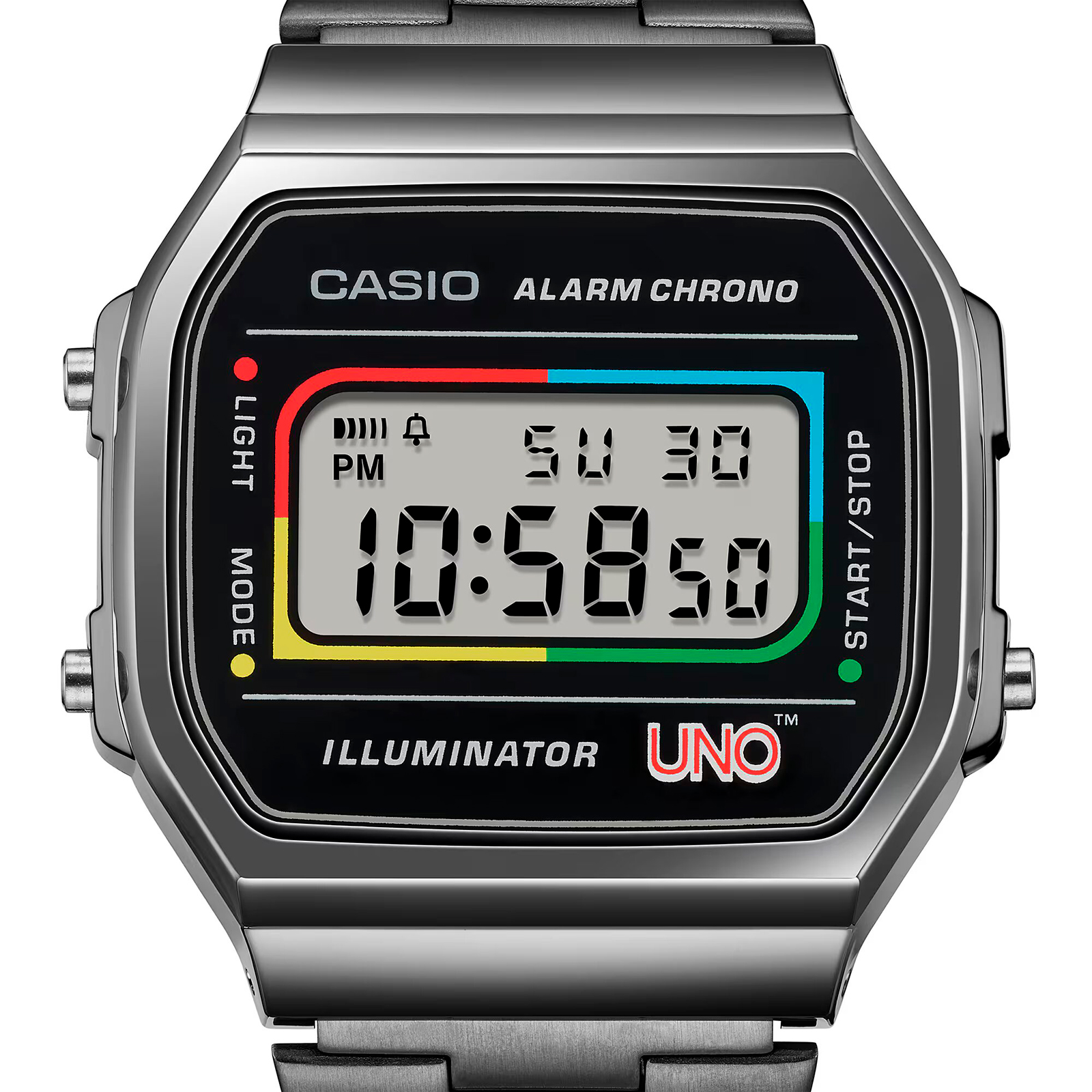 Reloj CASIO A168WEUC-1A Resina/Cromado Unisex Gris