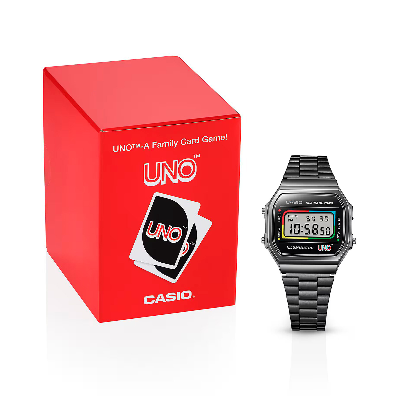 Reloj CASIO A168WEUC-1A Resina/Cromado Unisex Gris