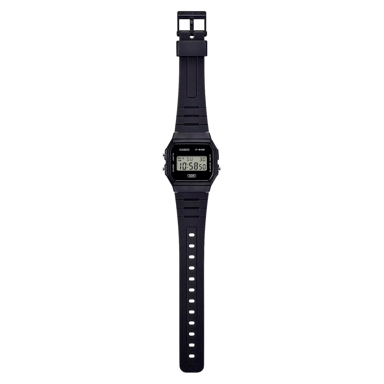 Reloj CASIO F-91WB-1A Resina Juvenil Negro