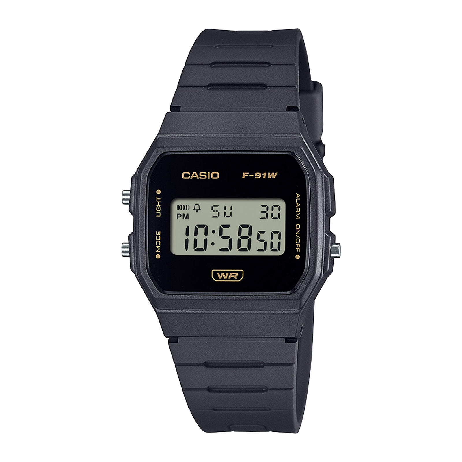 Reloj CASIO F-91WB-8A Resina Juvenil Negro