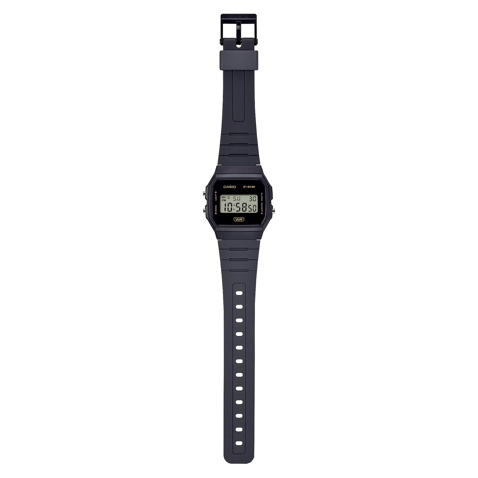 Reloj CASIO F-91WB-8A Resina Juvenil Negro